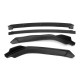 4PCS Matte Black Front Bumper Lip Body Kit Spoiler For Honda Civic Sedan 2016-2018