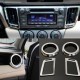 4PCS for Toyota 2013-2016 RAV4 Chorme Dashboard Air Vent Cover Garnish