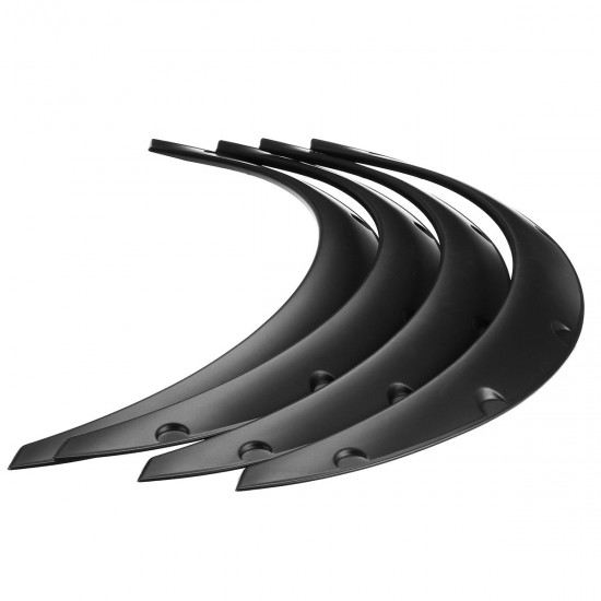 4Pcs 2 Inch/50mm Universal Flexible Car Wheel Fender Flares Extra Wide Body Wheel Arches 4Pcs 2 Inch/50mm Universal Flexible Car Wheel Fender Flares Extra Wide Body Wheel Arches