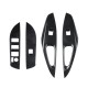 4Pcs Car Carbon Fiber Window Lift Switch Panel Trims For Toyota Corolla 2019-2020 4Pcs Car Carbon Fiber Window Lift Switch Panel Trims For Toyota Corolla 2019-2020