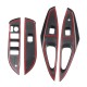 4Pcs Car Carbon Fiber Window Lift Switch Panel Trims For Toyota Corolla 2019-2020 4Pcs Car Carbon Fiber Window Lift Switch Panel Trims For Toyota Corolla 2019-2020