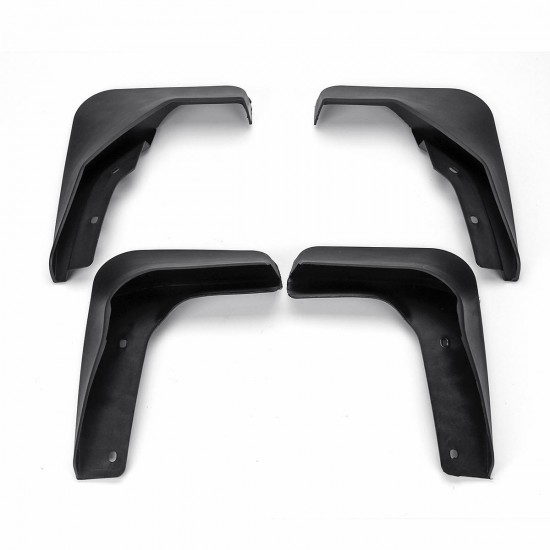 4Pcs Car Front and Rear Mud Flaps Black Plastic Mudguards for VW Jetta 2015-2017