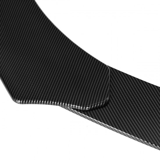 4Pcs Car Universal Bumper Carbon Fiber Look Front Lip Chin Bumper Body Kits 4Pcs Car Universal Bumper Carbon Fiber Look Front Lip Chin Bumper Body Kits