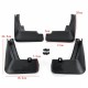 4Pcs Front Rear Car Mudguards Splash For Geely Emgrand EC7 2016-2018 4Pcs Front Rear Car Mudguards Splash For Geely Emgrand EC7 2016-2018