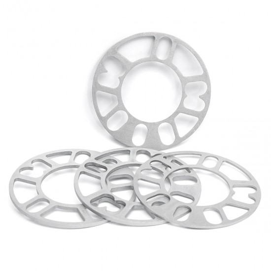 4pcs 3mm 5mm Universal Alloy Wheel Spacers Shims Set Kit For 4 and 5 Stud 4pcs 3mm 5mm Universal Alloy Wheel Spacers Shims Set Kit For 4 and 5 Stud