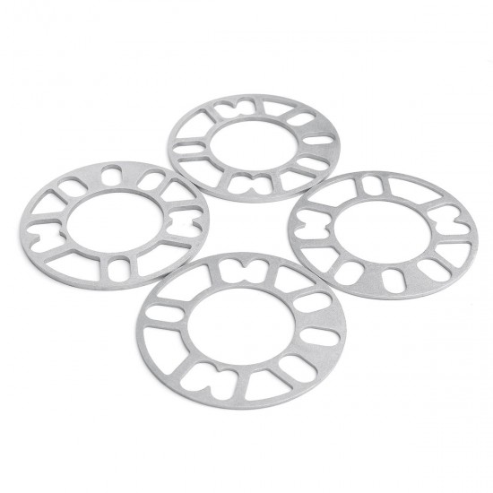 4pcs 3mm 5mm Universal Alloy Wheel Spacers Shims Set Kit For 4 and 5 Stud 4pcs 3mm 5mm Universal Alloy Wheel Spacers Shims Set Kit For 4 and 5 Stud