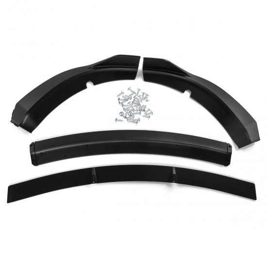 4pcs Car Front Bumper Lower Splitter Lip Diffuser Guard Protector Matte Black For Dodge Charger SRT Track Style 2015-2020 4pcs Car Front Bumper Lower Splitter Lip Diffuser Guard Protector Matte Black For Dodge Charger SRT Track Style 2015-2020