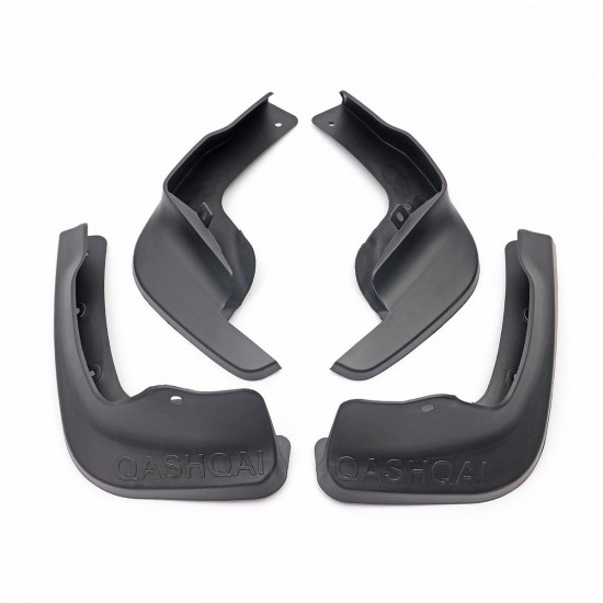 4pcs Front And Rear Car Mudguards Fender Splash Flaps For Nissan Qashqai 15-17 4pcs Front And Rear Car Mudguards Fender Splash Flaps For Nissan Qashqai 15-17