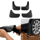 4pcs/set Car Plastic Splash Guards Fender Mud Flaps Mudguard for FAW Pentium B50 2013-2014