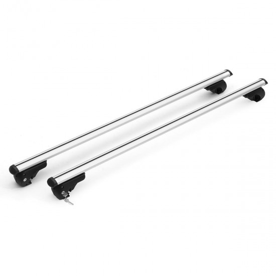 5 Inch 135cm Aero Car Roof Bars Lockable Cross Bars Anti-Theft Luggage Carrie Cargo