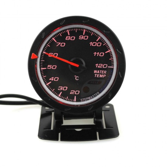 60mm Car Water Temperature Gauge With Sensor Black Face 20-120 Celsius Water Temp Meter 60mm Car Water Temperature Gauge With Sensor Black Face 20-120 Celsius Water Temp Meter