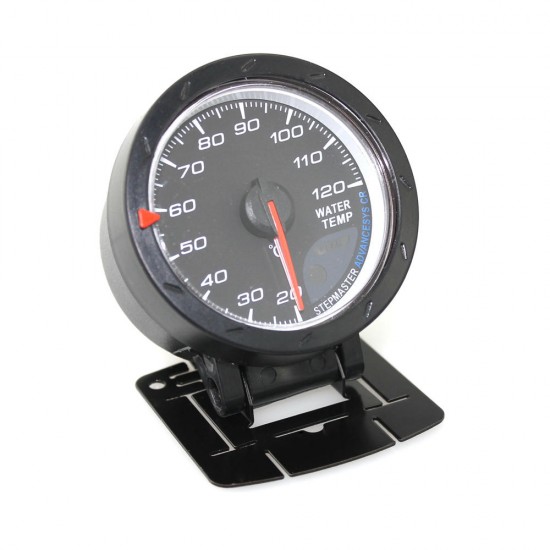 60mm Car Water Temperature Gauge With Sensor Black Face 20-120 Celsius Water Temp Meter