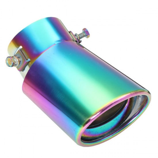 60mm Stainless Steel Universal Curved Car Exhaust Muffler Pipe For Chevrolet Toyota Ford Suzuki 60mm Stainless Steel Universal Curved Car Exhaust Muffler Pipe For Chevrolet Toyota Ford Suzuki