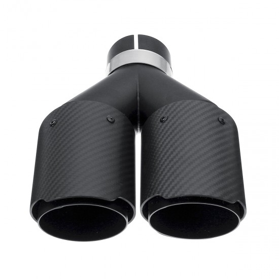 63MM Universal Real Carbon Fiber Matte Black Exhaust Muffler Tip End Tail Pipe 63MM Universal Real Carbon Fiber Matte Black Exhaust Muffler Tip End Tail Pipe