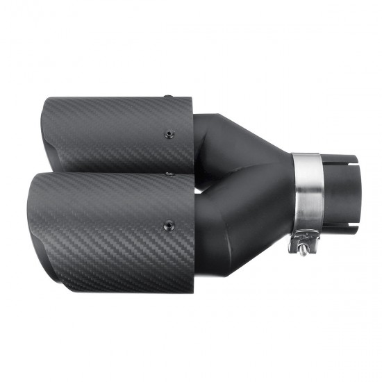 63MM Universal Real Carbon Fiber Matte Black Exhaust Muffler Tip End Tail Pipe 63MM Universal Real Carbon Fiber Matte Black Exhaust Muffler Tip End Tail Pipe