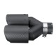 63MM Universal Real Carbon Fiber Matte Black Exhaust Muffler Tip End Tail Pipe 63MM Universal Real Carbon Fiber Matte Black Exhaust Muffler Tip End Tail Pipe