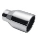 63mm-102mm Chrome Stainless Steel Car Round Rear Pipe Tail Exhaust Muffler Tip
