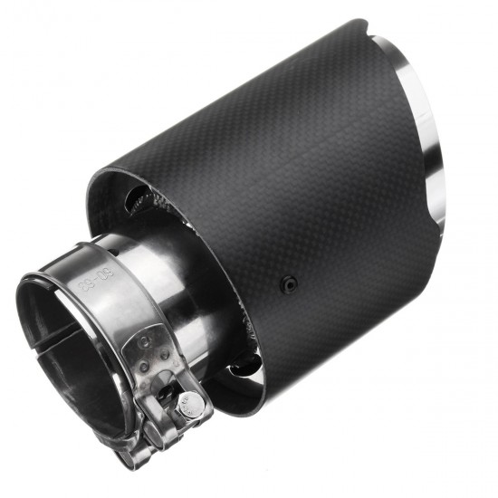 63mm 2.5 Inch Universal Carbon Fiber Matte Car Exhaust Pipe Tail Muffler End 63mm 2.5 Inch Universal Carbon Fiber Matte Car Exhaust Pipe Tail Muffler End