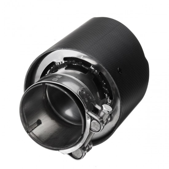 63mm 2.5 Inch Universal Carbon Fiber Matte Car Exhaust Pipe Tail Muffler End 63mm 2.5 Inch Universal Carbon Fiber Matte Car Exhaust Pipe Tail Muffler End