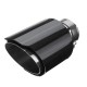63mm Inlet Universal Glossy Carbon Fiber Car Exhaust Pipe Tail Muffler End Tip 63mm Inlet Universal Glossy Carbon Fiber Car Exhaust Pipe Tail Muffler End Tip