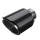 63mm Inlet Universal Glossy Carbon Fiber Car Exhaust Pipe Tail Muffler End Tip