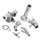 6PCS Aluminum Coolant Flange Pipe Upgrade Kit For VW Golf Jetta GTI MK4 1.8T TT 6PCS Aluminum Coolant Flange Pipe Upgrade Kit For VW Golf Jetta GTI MK4 1.8T TT
