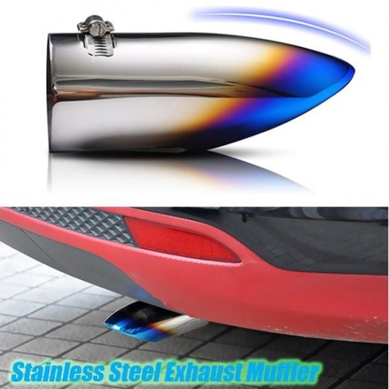 76mm 3.00 Diameter Inlet Stainless Steel Exhaust Tailpipe Muffler Silencer for Focus 2 3