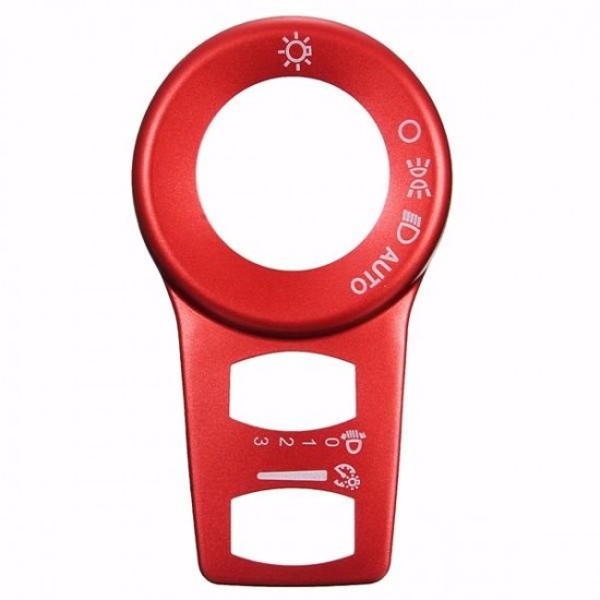 Aluminum Red Fog Headlight Button Switch Trim Cover Decor Frame Decoration For Jeep Cherokee 15+ Aluminum Red Fog Headlight Button Switch Trim Cover Decor Frame Decoration For Jeep Cherokee 15+