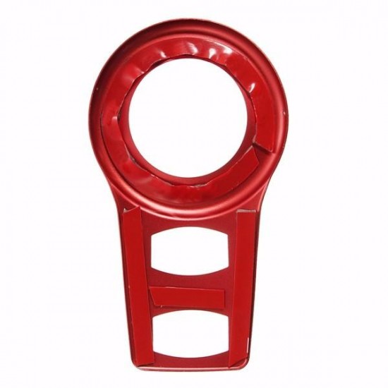 Aluminum Red Fog Headlight Button Switch Trim Cover Decor Frame Decoration For Jeep Cherokee 15+