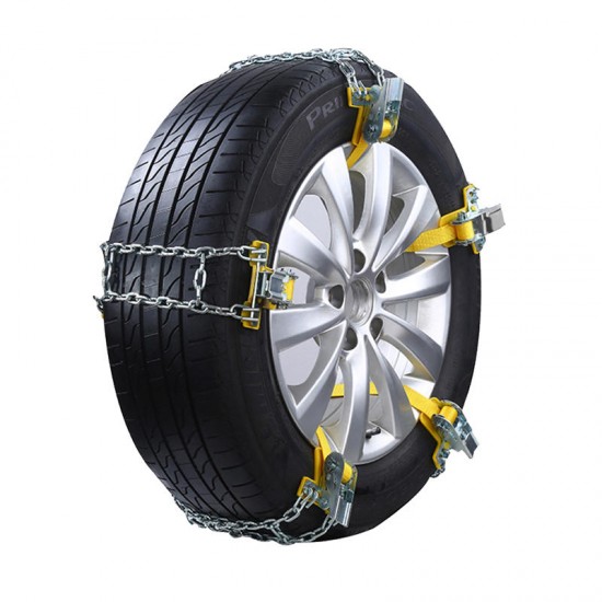 Auto Anti-skid Steel Chains Car Skid Belt Snow Mud Sand Tire Clip-on Chain S/M/L Auto Anti-skid Steel Chains Car Skid Belt Snow Mud Sand Tire Clip-on Chain S/M/L
