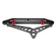 Black Alloy Rear Bumper Protector with LED Light for Traxxas TRX4
