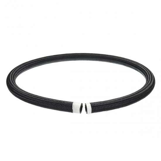 Black Nylon Stainless Steel Braided Pipe Gas Oil Fuel Coolant Hose 10-AN AN10 1M Black Nylon Stainless Steel Braided Pipe Gas Oil Fuel Coolant Hose 10-AN AN10 1M