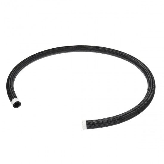 Black Nylon Stainless Steel Braided Pipe Gas Oil Fuel Coolant Hose 10-AN AN10 1M Black Nylon Stainless Steel Braided Pipe Gas Oil Fuel Coolant Hose 10-AN AN10 1M