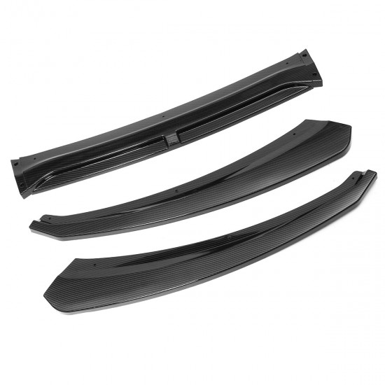 Car Carbon Fiber Look Front Bumper Lip Body Kit Spoiler For Ford Focus 2016-2018 Car Carbon Fiber Look Front Bumper Lip Body Kit Spoiler For Ford Focus 2016-2018