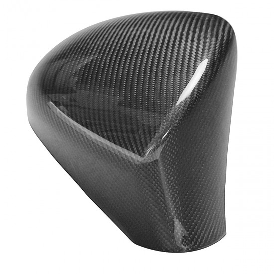 Car Carbon Fiber Side Mirror Cover Caps Add on Pair for LEXUS GS350 GS450H GSF 2013-17 LHD Model