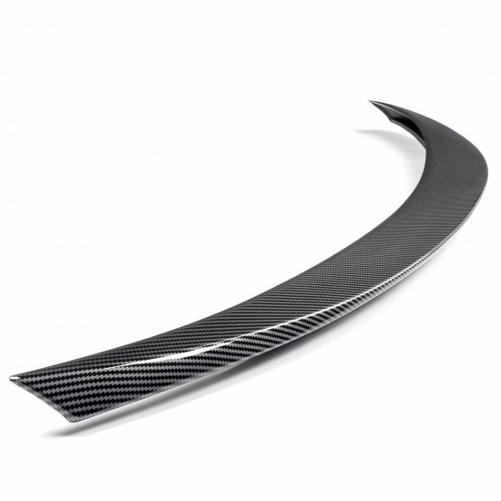 Car Carbon Fiber Style Rear Trunk Spoiler Splitter Wing For Infiniti Q50 Jdm 2014-2020