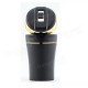 Car Cigarette Cylinder Ashtray Garbage Box with Blue LED Light