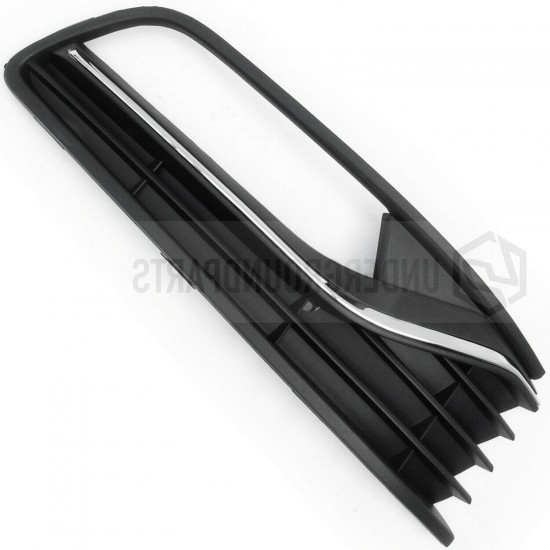 Car Driver/Side Front Bumper Fog Light Grille Cover Trim Without Hole For VW POLO 6R/6C 2014-17