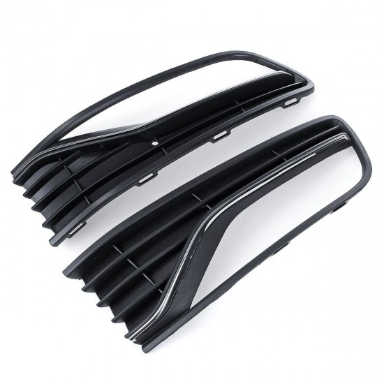 Car Driver/Side Front Bumper Fog Light Grille Cover Trim Without Hole For VW POLO 6R/6C 2014-17