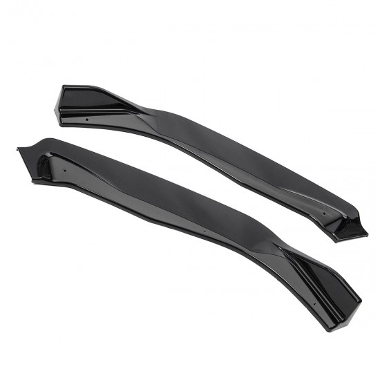Car Glossy Black Front Bumper Lip Body Kit Spoiler For Ford Focus 2019 Car Glossy Black Front Bumper Lip Body Kit Spoiler For Ford Focus 2019