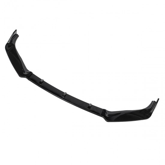 Car Glossy Black Front Bumper Lip Body Kit Spoiler For Ford Focus 2019 Car Glossy Black Front Bumper Lip Body Kit Spoiler For Ford Focus 2019