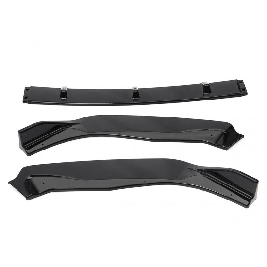 Car Glossy Black Front Bumper Lip Body Kit Spoiler For Ford Focus 2019 Car Glossy Black Front Bumper Lip Body Kit Spoiler For Ford Focus 2019
