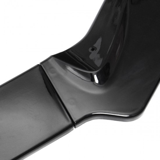 Car Glossy Black Front Bumper Lip Body Kit Spoiler For Ford Focus 2019 Car Glossy Black Front Bumper Lip Body Kit Spoiler For Ford Focus 2019