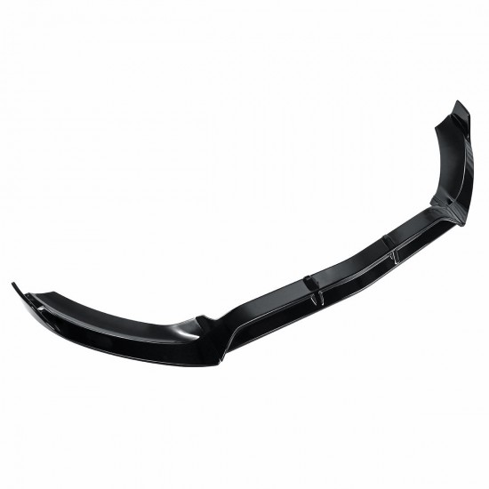 Car Glossy Black Front Bumper Lip Body Protector Kit Spoiler For Mercedes C-Class W205 C250 C300 C350 2015-2018 Car Glossy Black Front Bumper Lip Body Protector Kit Spoiler For Mercedes C-Class W205 C250 C300 C350 2015-2018