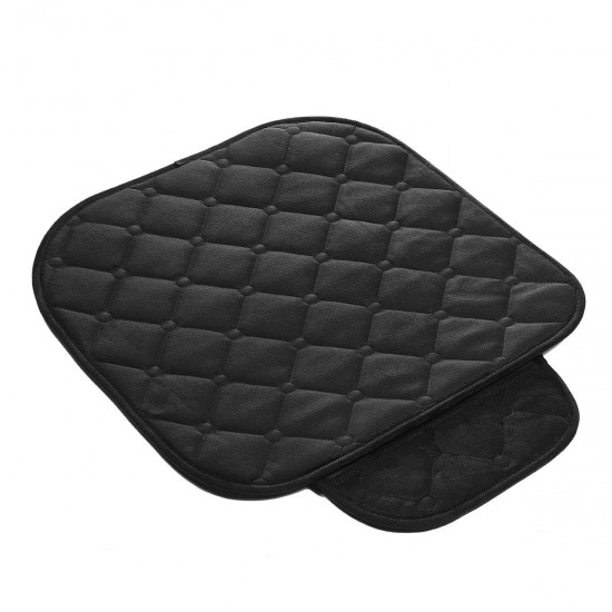 Car Heating Seat Cushion Cover Front + Rear Row Car Pad Mat Winter Home Office Warm