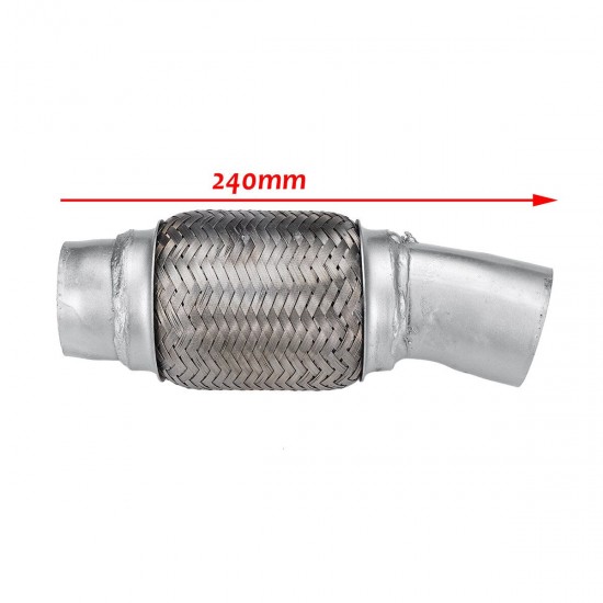 Car Inlet 55mm Outlet 61MM Stainless Steel Exhaust Pipe Muffler Adapter Reducer Connector Silver For BMW N47 E81 E82 E87 E88 E90 E91 E93