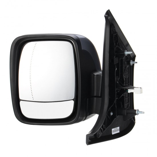 Car Left Electric Primed Wing Mirror For Vauxhall Vivaro Renault Trafic Van 2015-2018