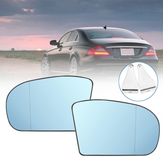Car Left/Right Blue Anti Glare Heated Rearview Mirror Glass For Benz C E Class W211 W203 A2038100121 A2038100221 Car Left/Right Blue Anti Glare Heated Rearview Mirror Glass For Benz C E Class W211 W203 A2038100121 A2038100221