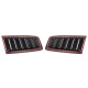 Car RS Style Bonnet Vents Universal Glossy BlackFor Ford Focus MK2