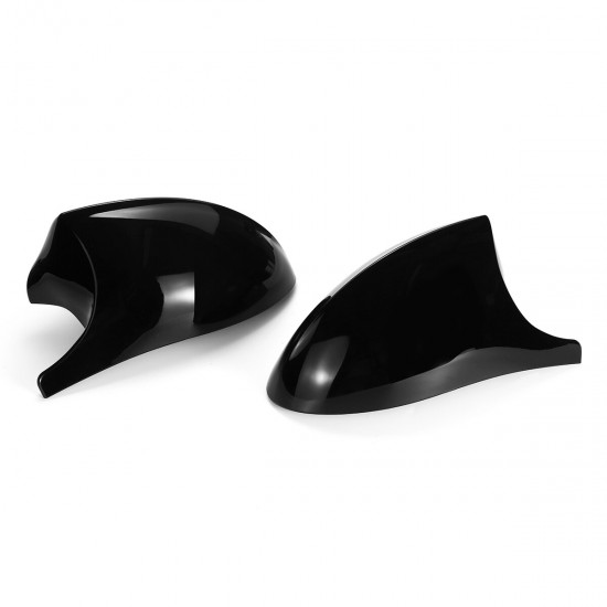 Car Rear View Mirror Cap Cover Replacement Glossy Black Left & Right for BMW E90 E91 2005-2007 E92 E93 2006-2009 M3 Style